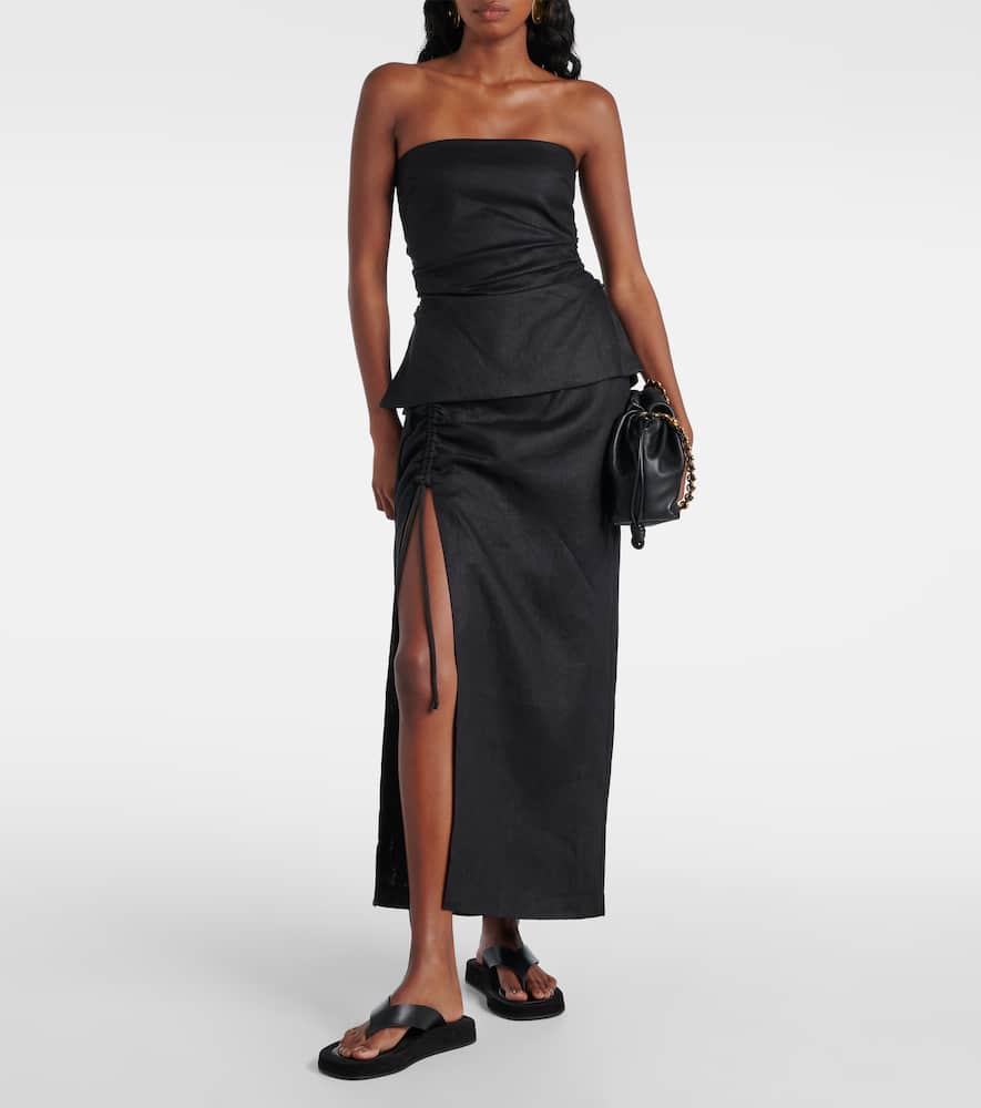 Josefina linen maxi skirt