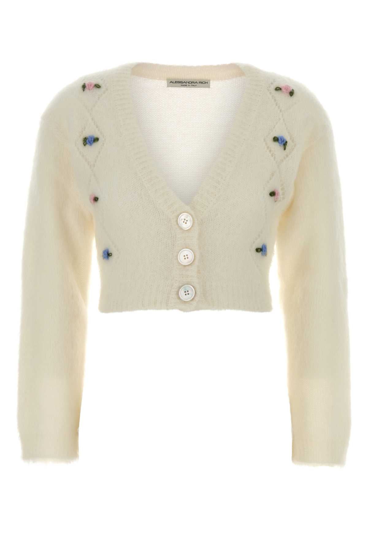 Mohair Cardigan — Ivory