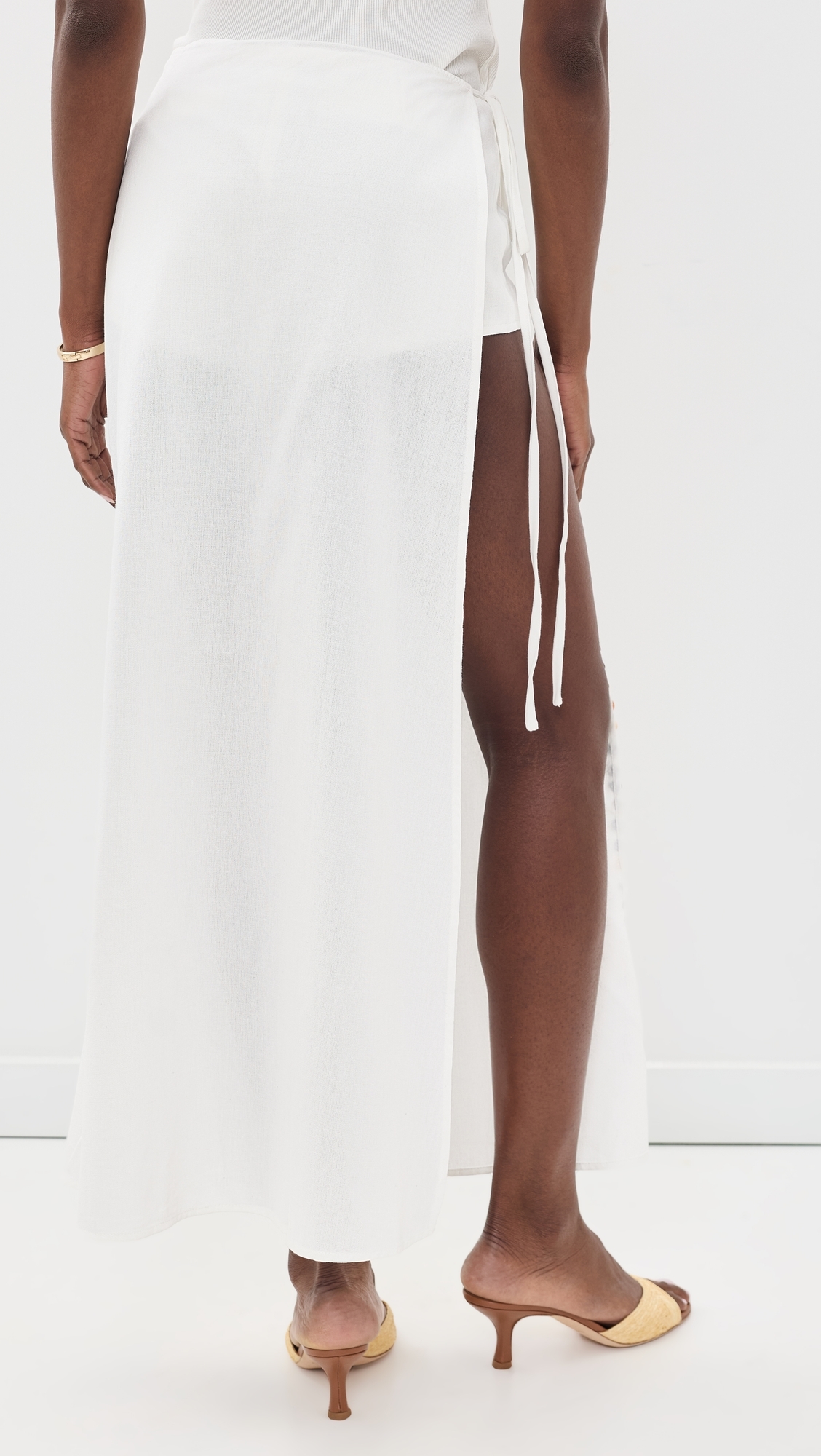 Romy Linen Skort Off White