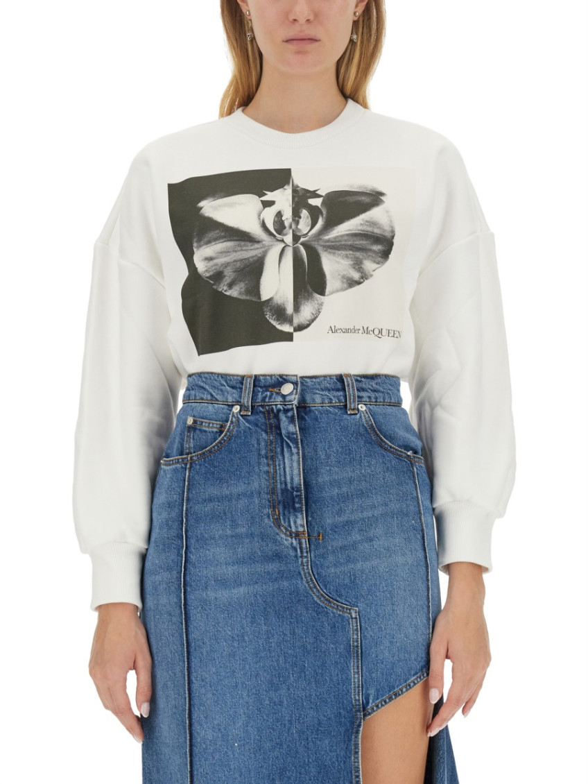 Multicolor Graphic Crew Neck Sweatshirt