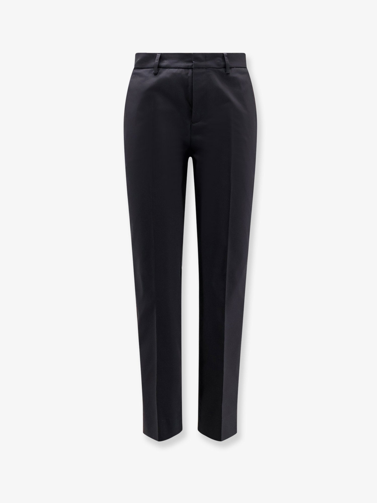 Stretch Cotton Trousers — Black