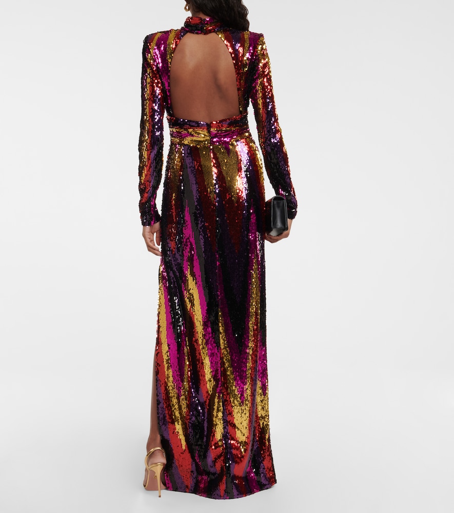 Rebecca Vallance Kaia zig-zag gown