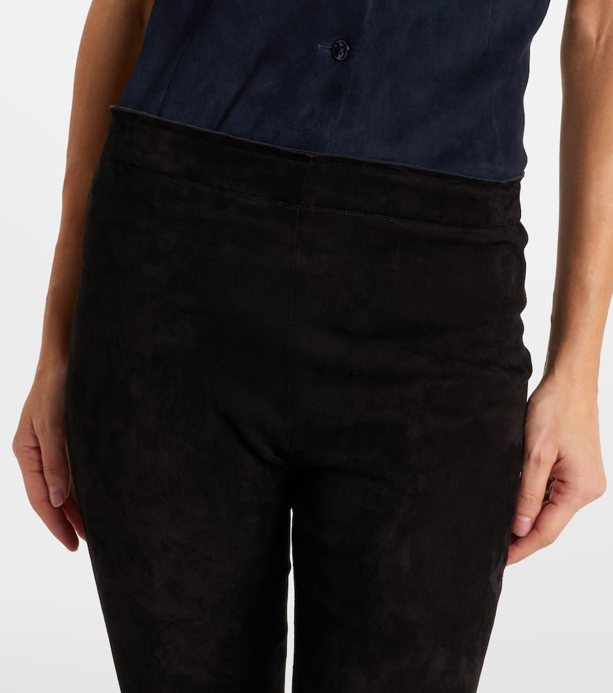 JP Long suede flared pants