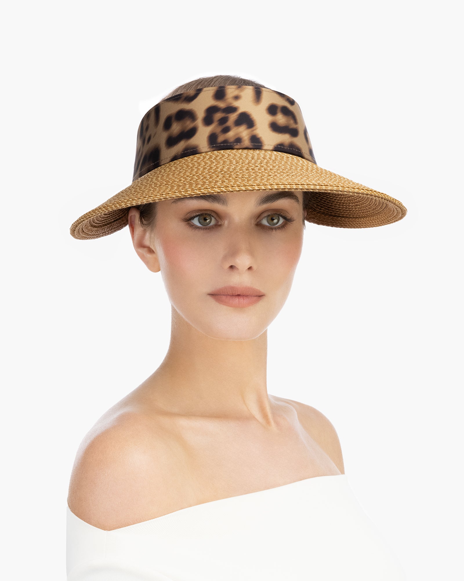 Champ II Visor for Women - Natural/Black - Larger Peak Span