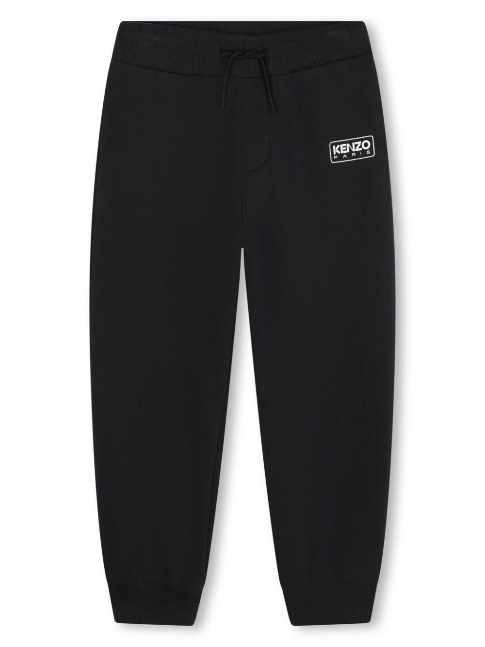 Logo-print cotton track pants - Black