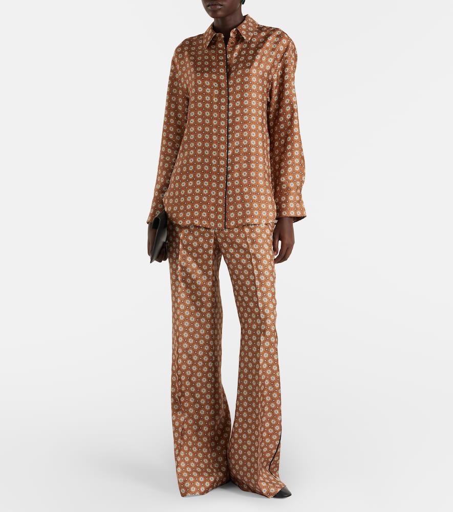 Graphic Dreams printed silk twill shirt