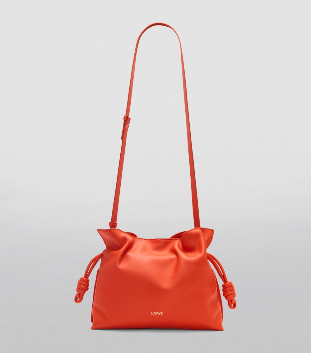 Medium Leather Flamenco Clutch Bag