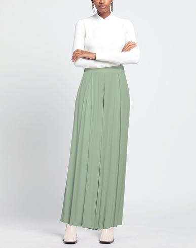 Woman Pants Sage green Size 6 Viscose