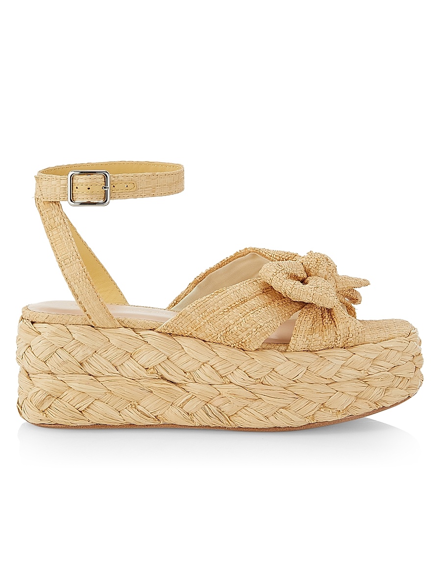 Women's Gaby Raffia Bow Espadrilles - Natural