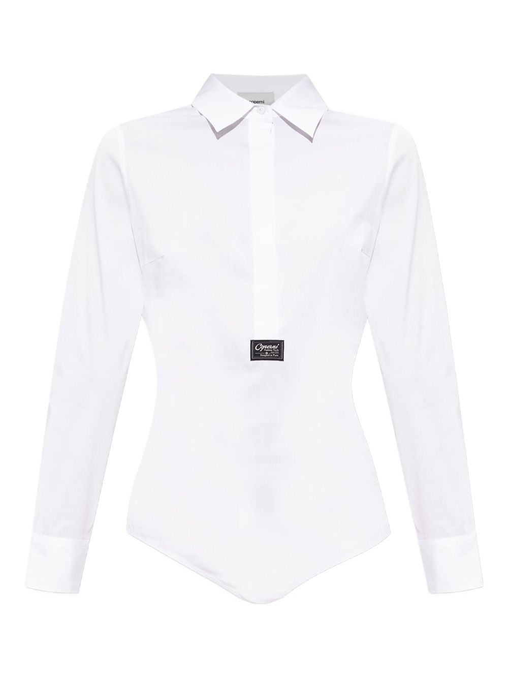 Logo-patch shirt - White