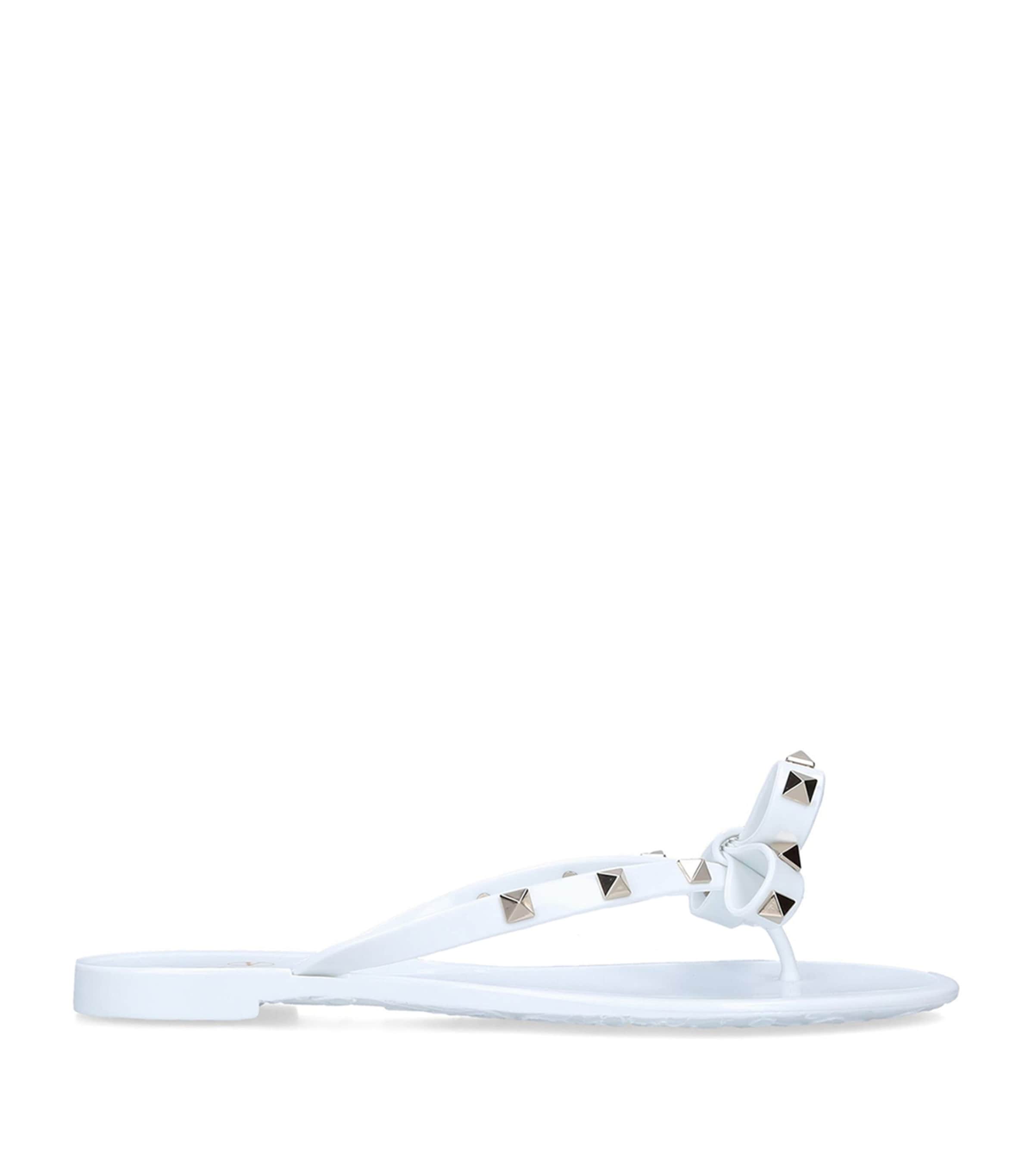 Knotted Rockstud Flip Flops