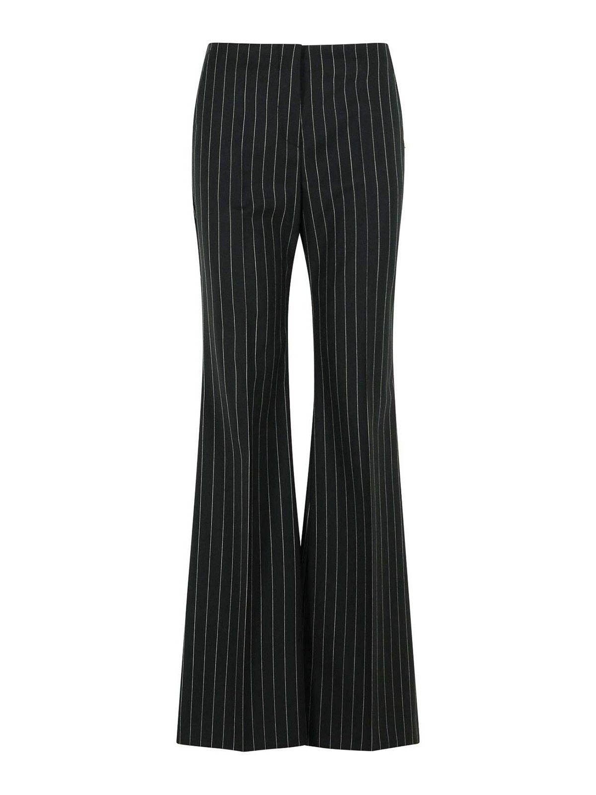 Visino Black Virgin Wool Blend Pants