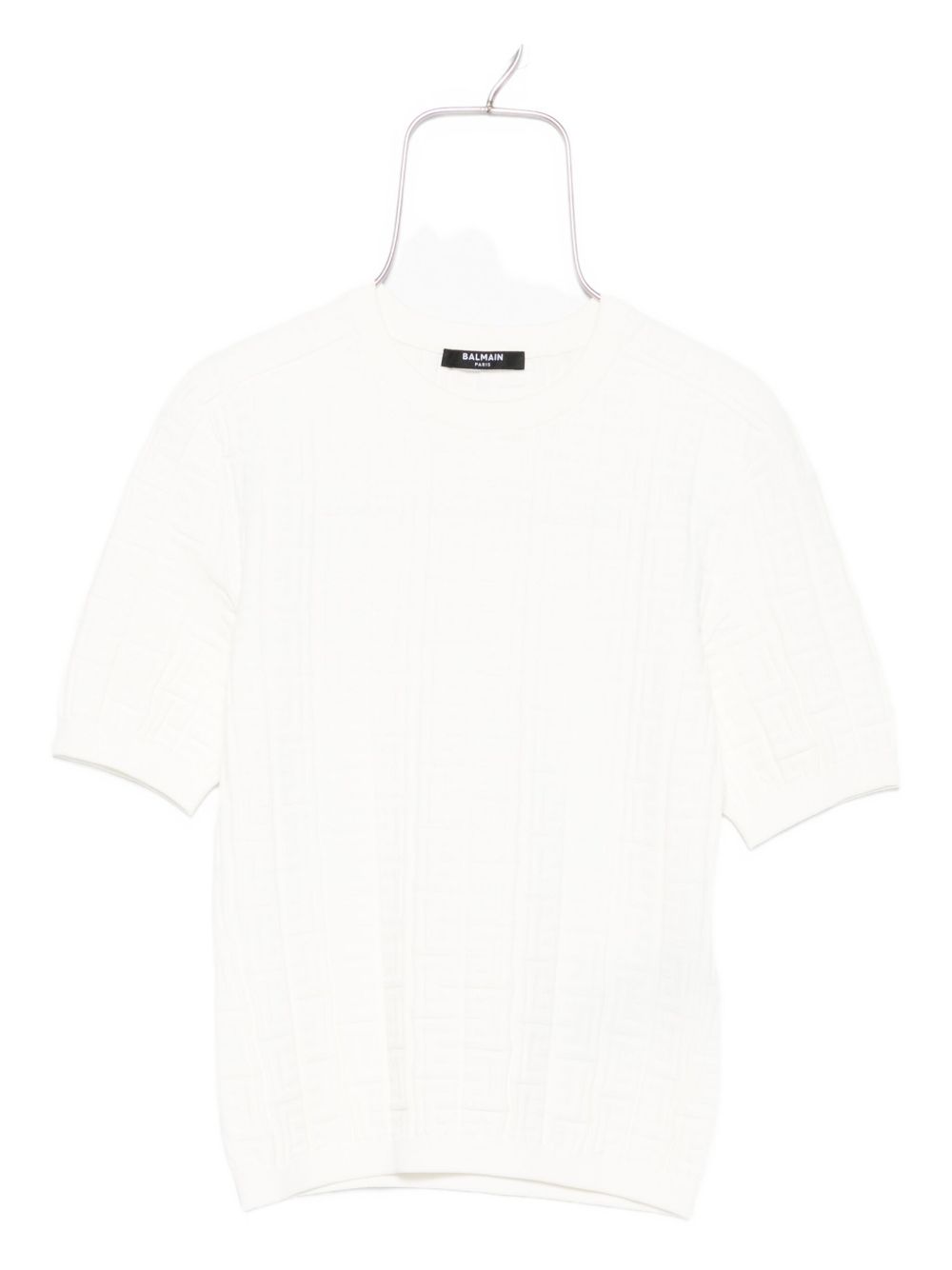Textured short-sleeve t-shirt - White