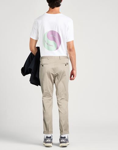 Man Pants Beige Size 30 Cotton, Elastane