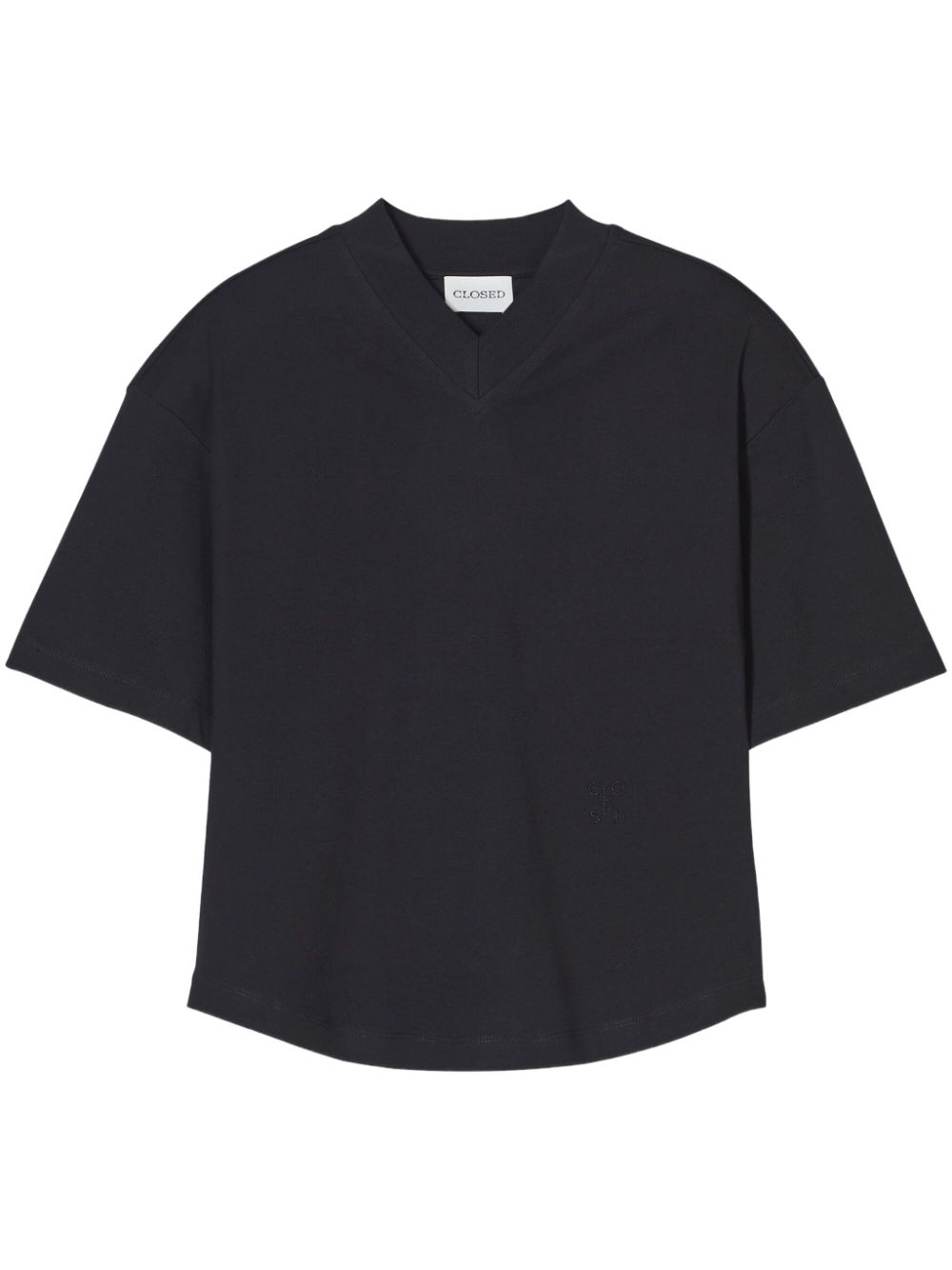 V-neck T-shirt - Black