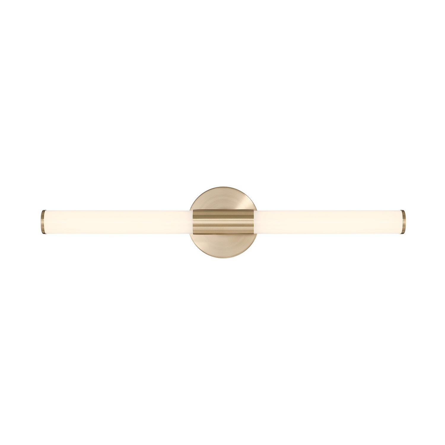 Connor 24" Mini Tube LED Cylinder Vanity Light in Bra