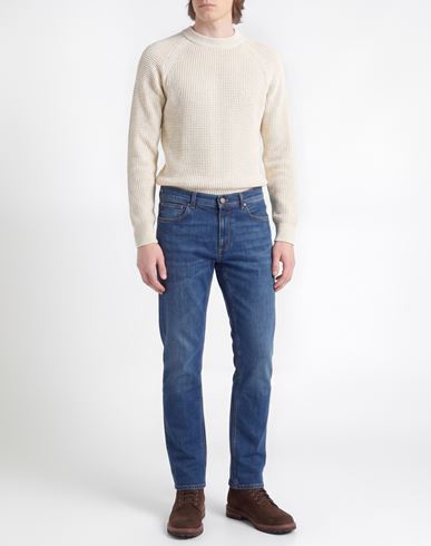 Man Jeans Blue Size 32 Cotton, Elastane
