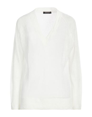 Woman Sweater White Size 4 Linen