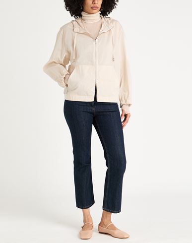 Woman Jacket Beige Size 6 Cotton, Polyamide