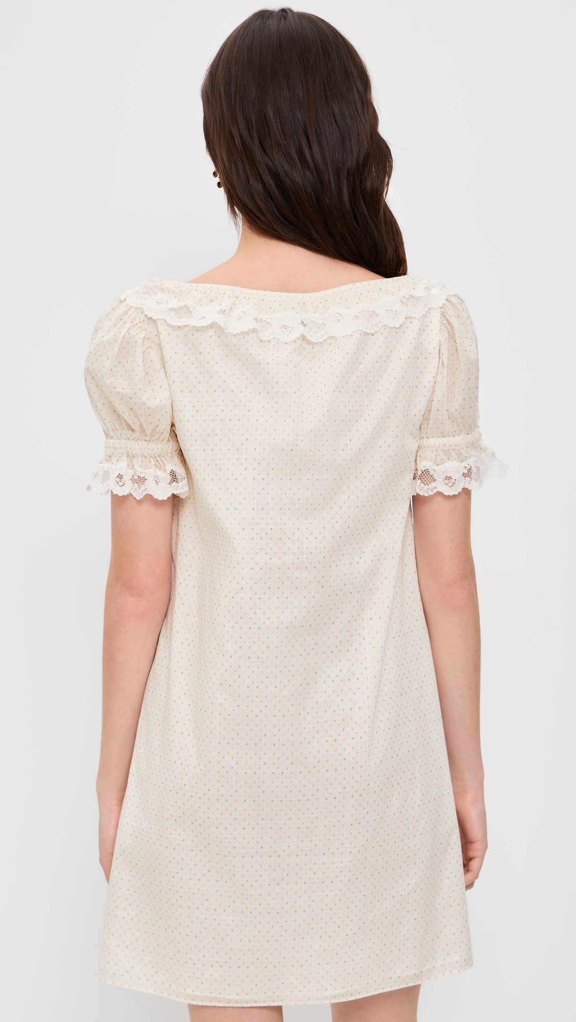 Tilly Shift Dress Rainbow Polka Dot