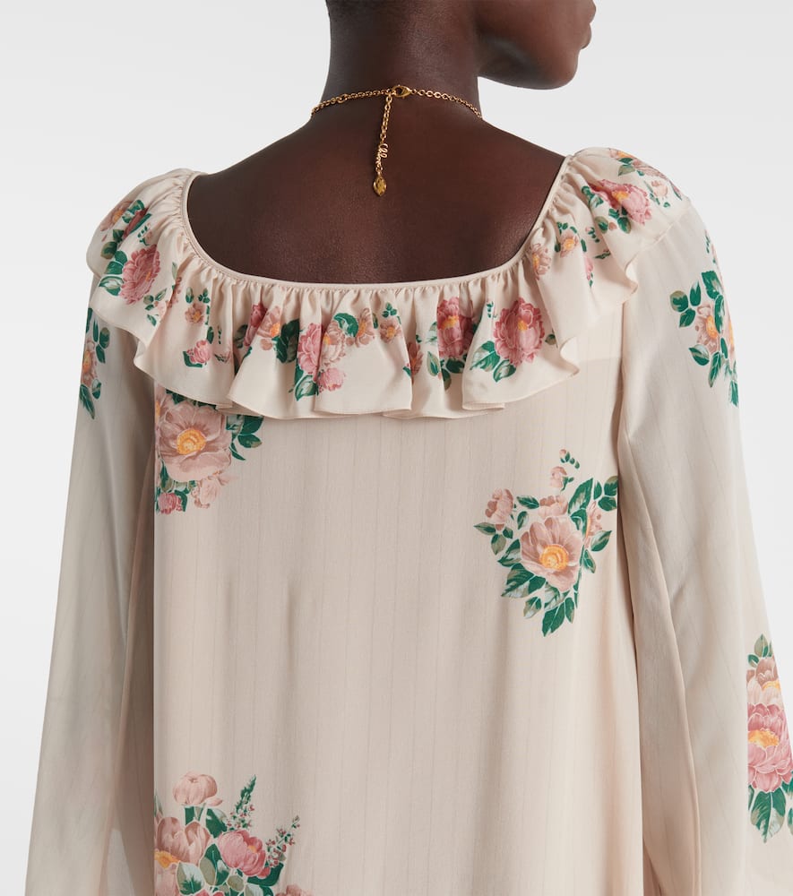 Chloé Floral silk crêpe de chine maxi dress