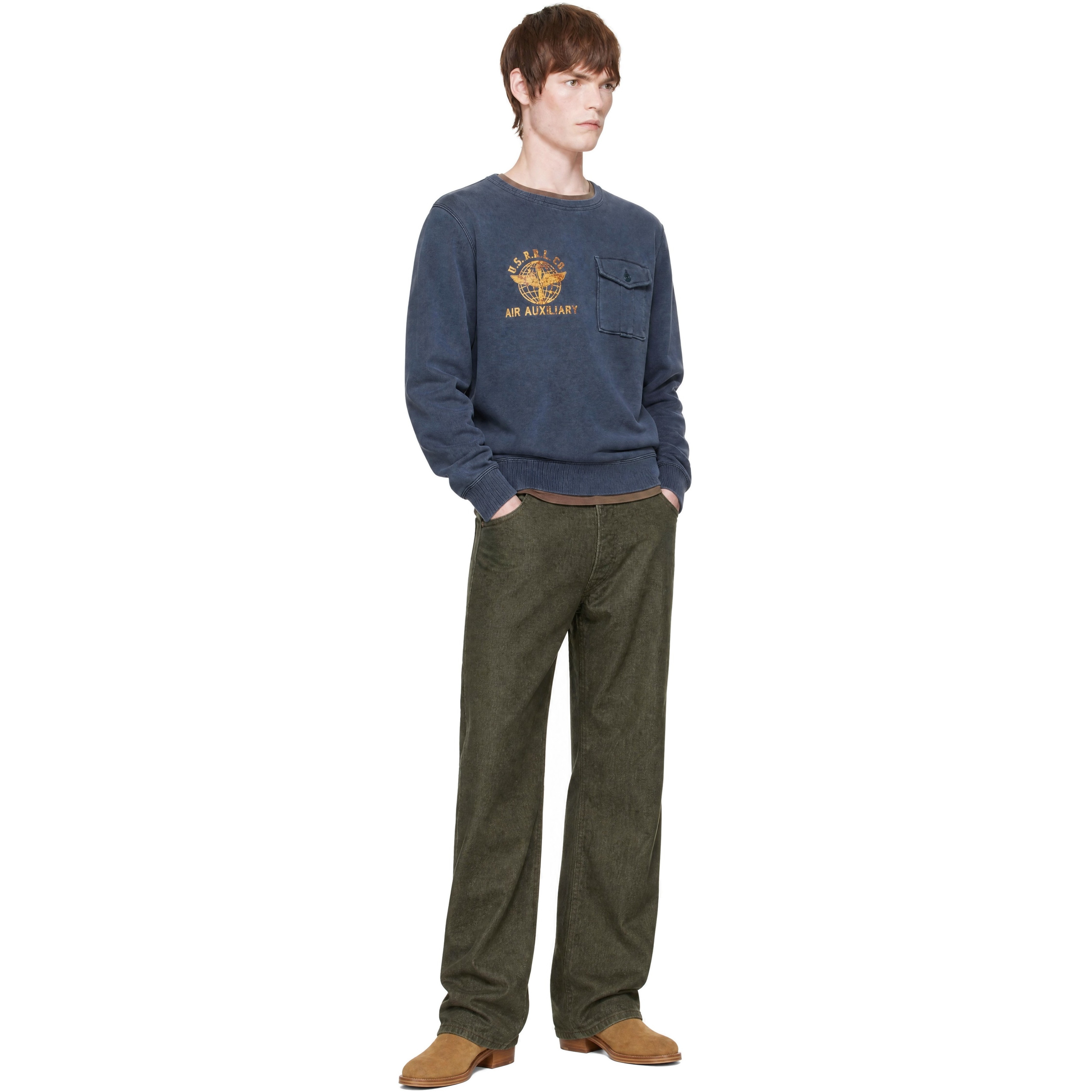 Green Vintage 5-Pocket Selvedge Jeans