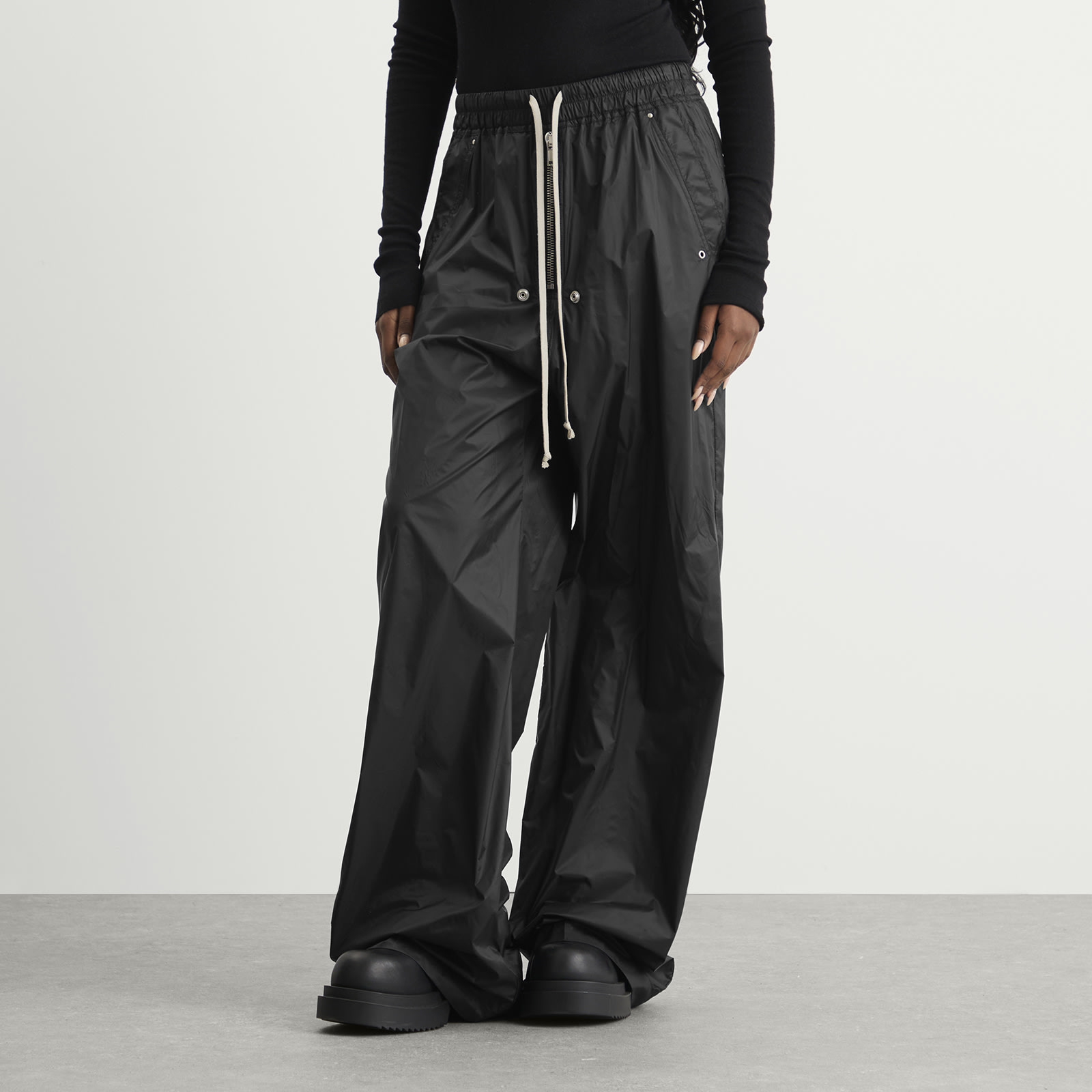 Women's Geth Belas Wide Leg Trousers Black