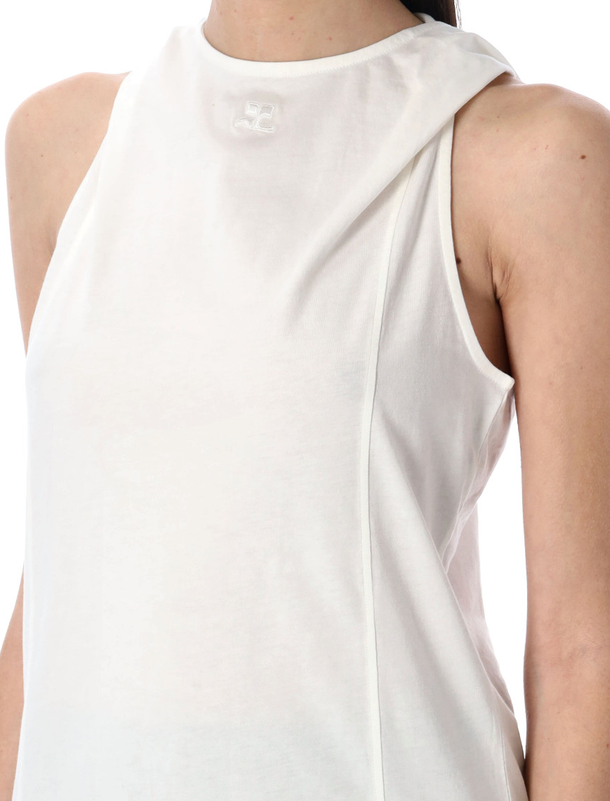 COURRÈGES- Hooded Tank Top