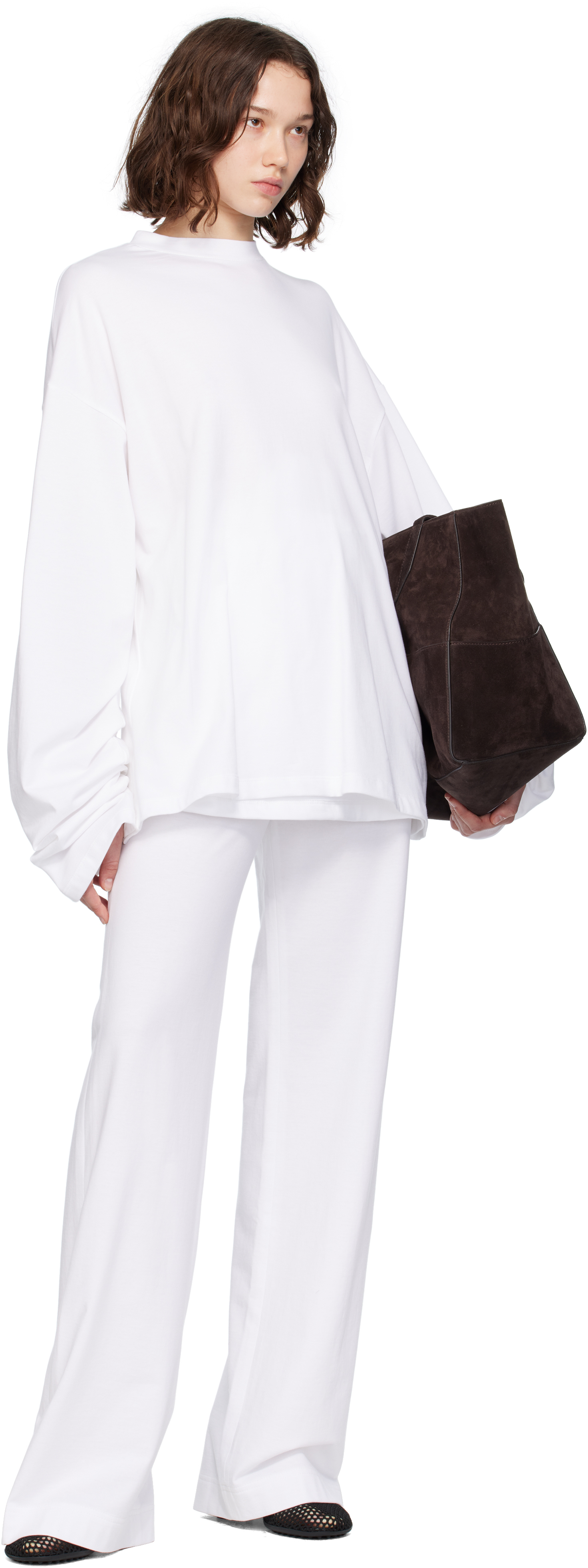 White Classic Trousers
