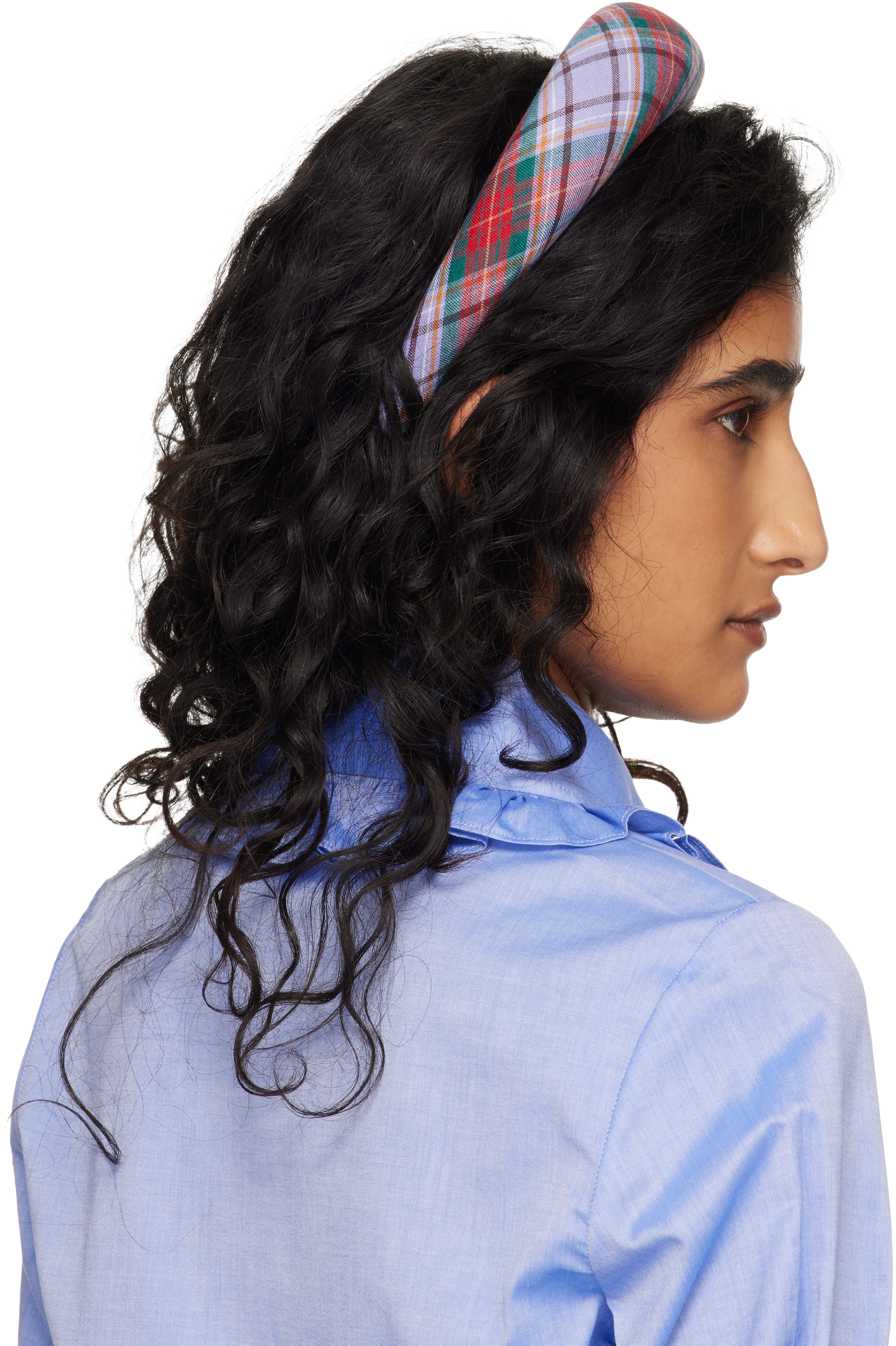Purple & Red Louth Tartan Large Headband