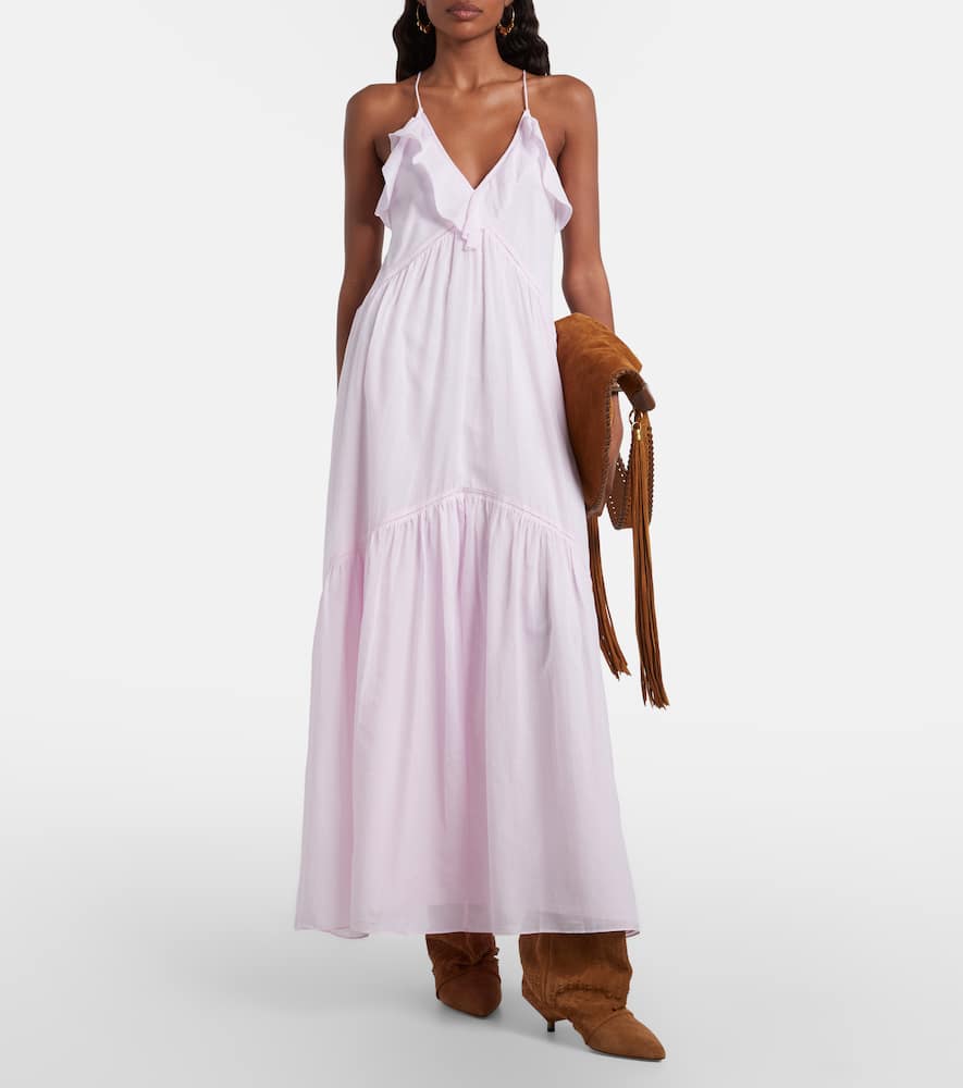 Vasma ruffled cotton-blend maxi dress