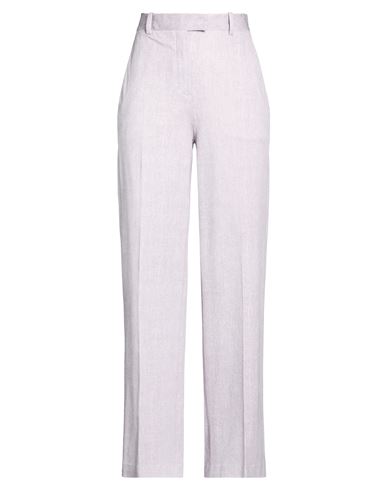 Woman Pants Lilac Size 4 Cotton, Elastane