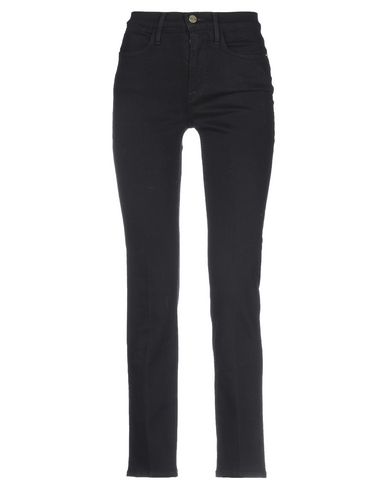 Woman Jeans Black Size 23 Cotton, Polyester, Elastane