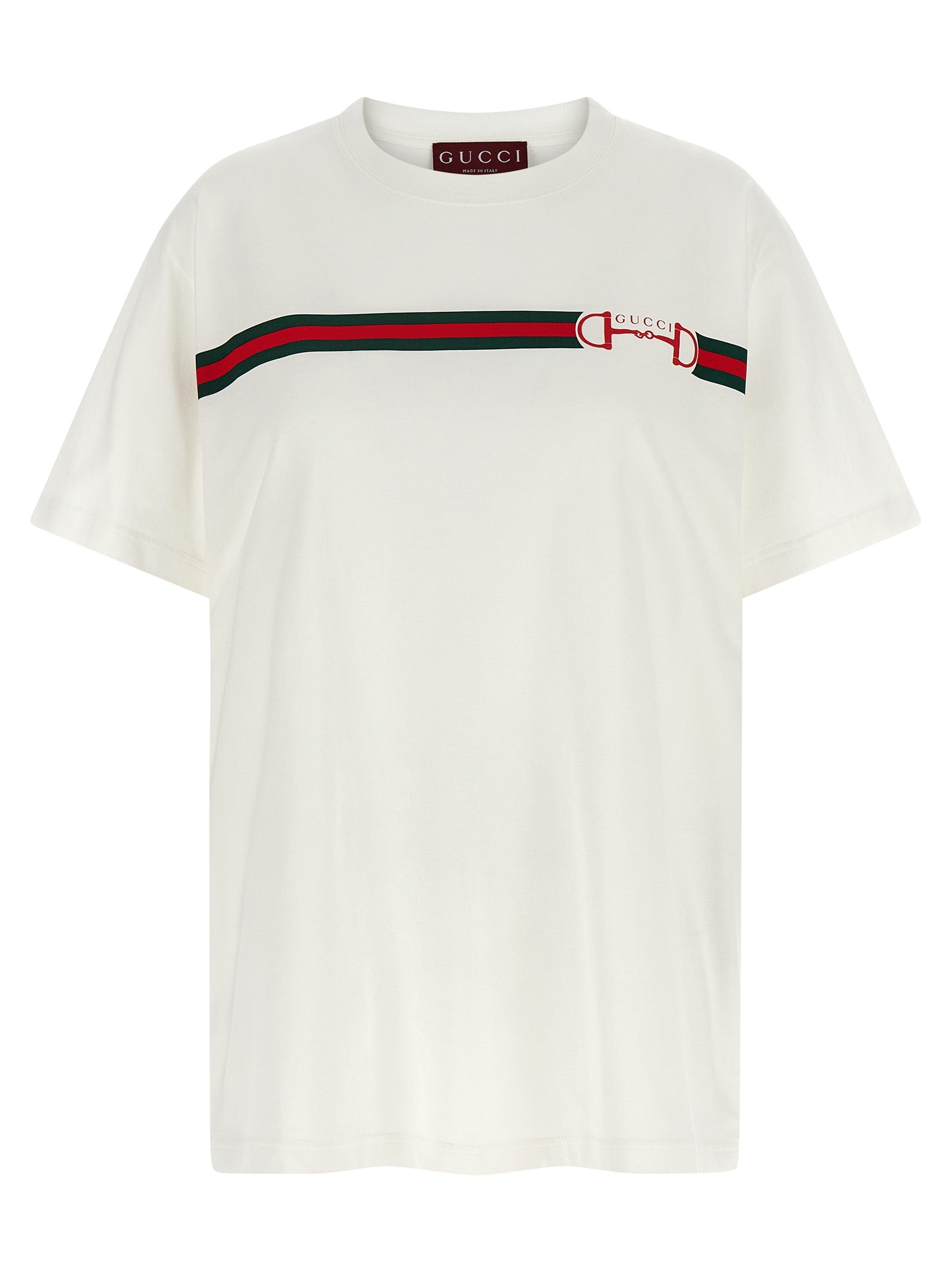 Logo-Web Embroidery T-Shirt — White