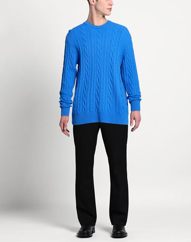 Man Sweater Blue Size 46 Wool