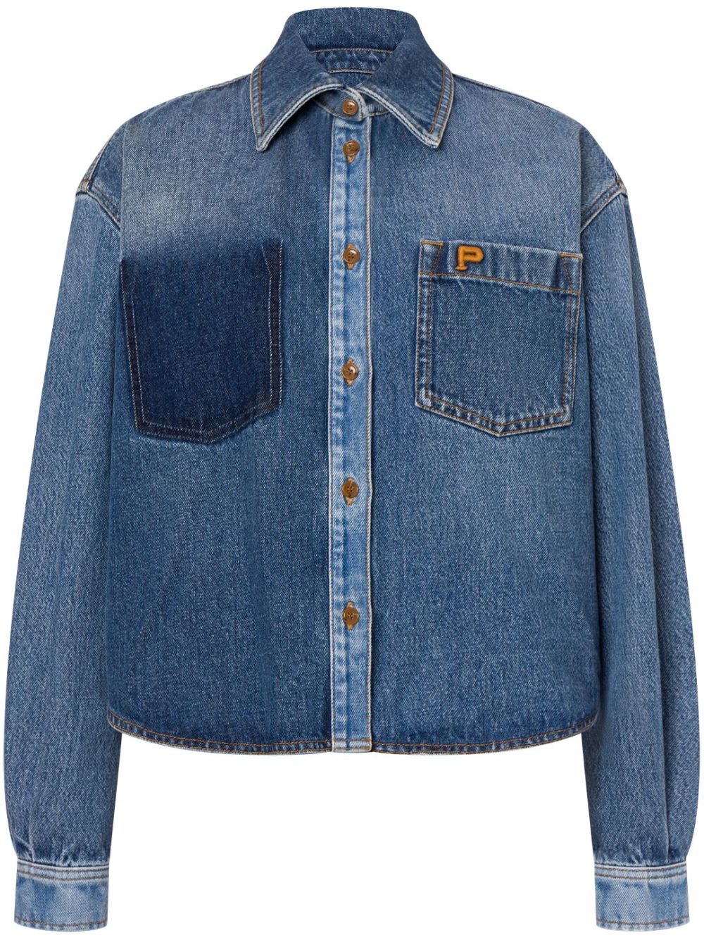 Cotton denim shirt - Blue