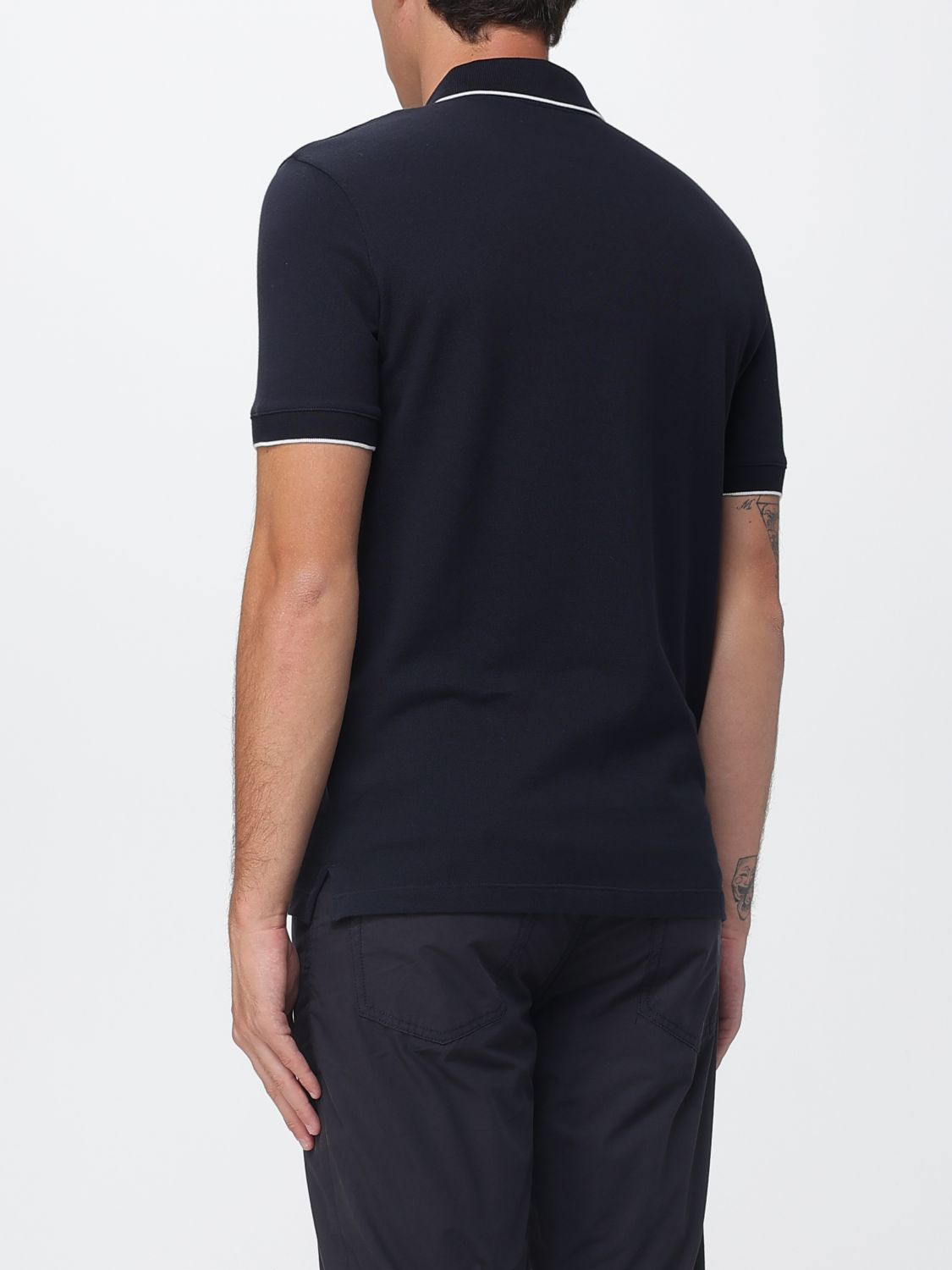 Polo Shirt Men color Navy