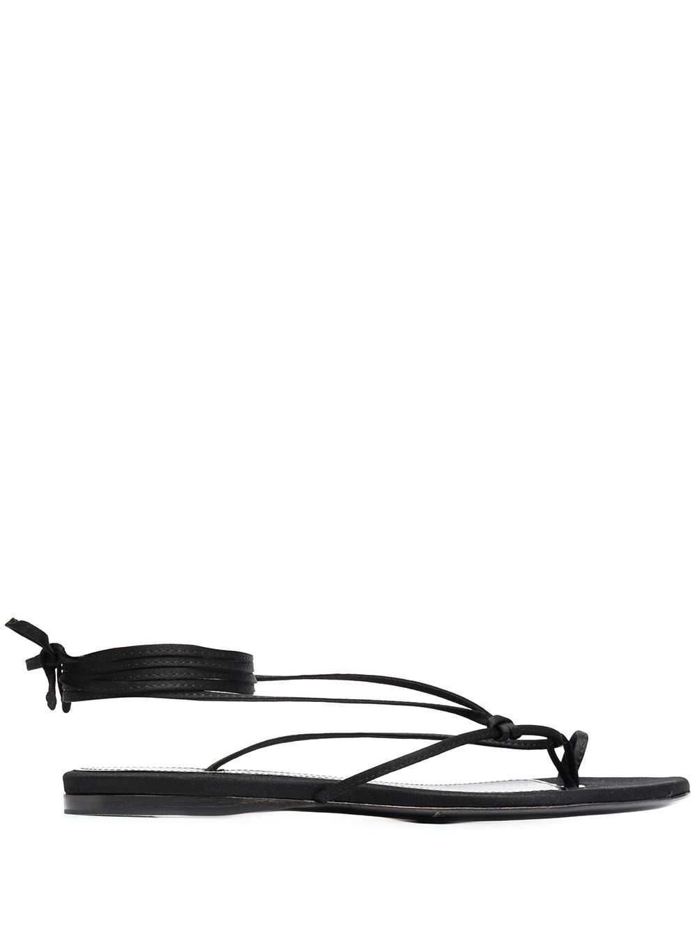 Wraparound style sandals - Black