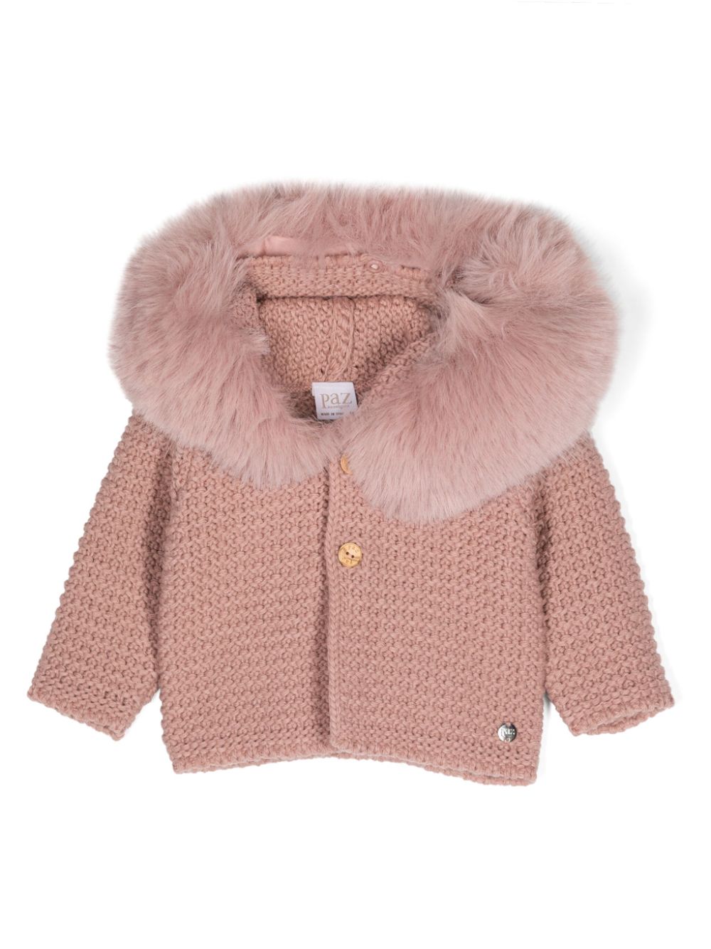 Hooded cardigan - Pink