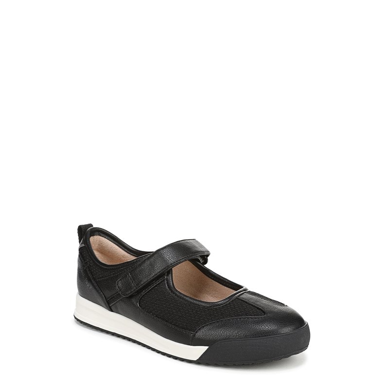 Women's Greta Ballet Sneakers (Black Mesh Faux Leather)