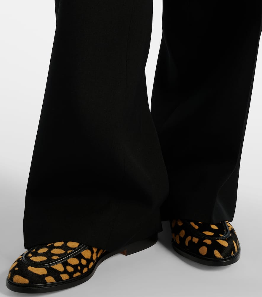 Maxy calf hair loafers