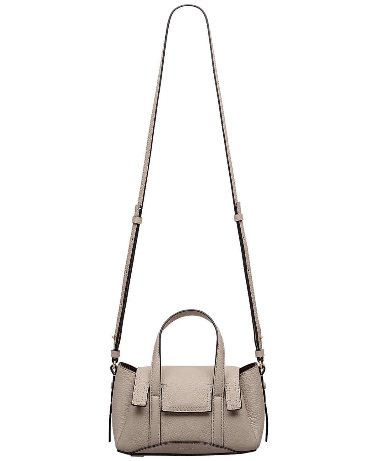 The Chancery Small Flapover Grab Handbag - Porcini