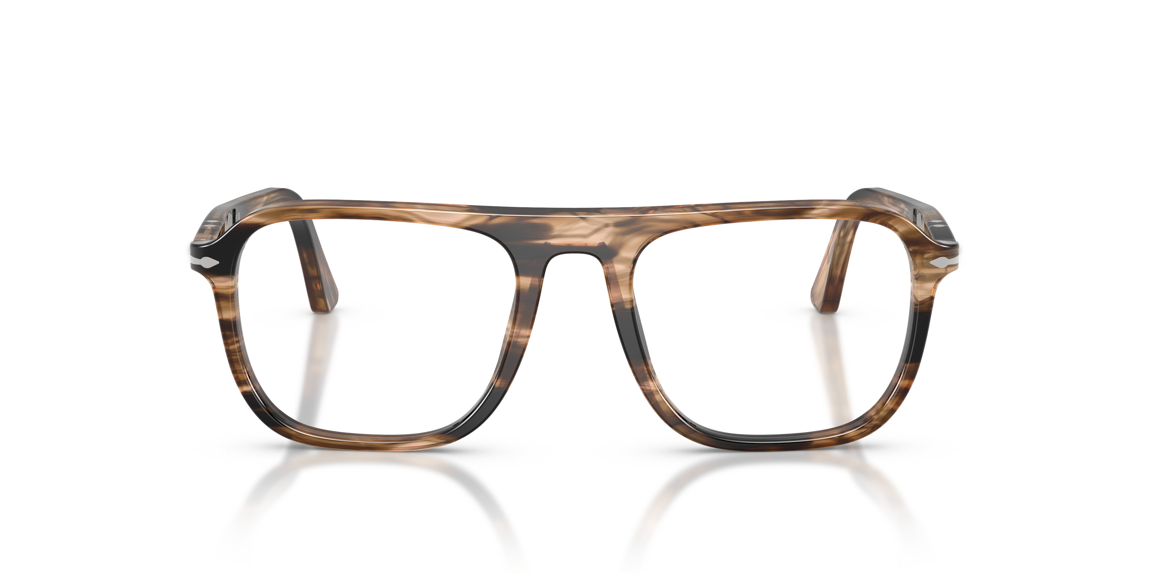 Persol Unisex Persol PO3359V JACQUES 1236 Optical frames Acetate Black Transparent Squared Norma
