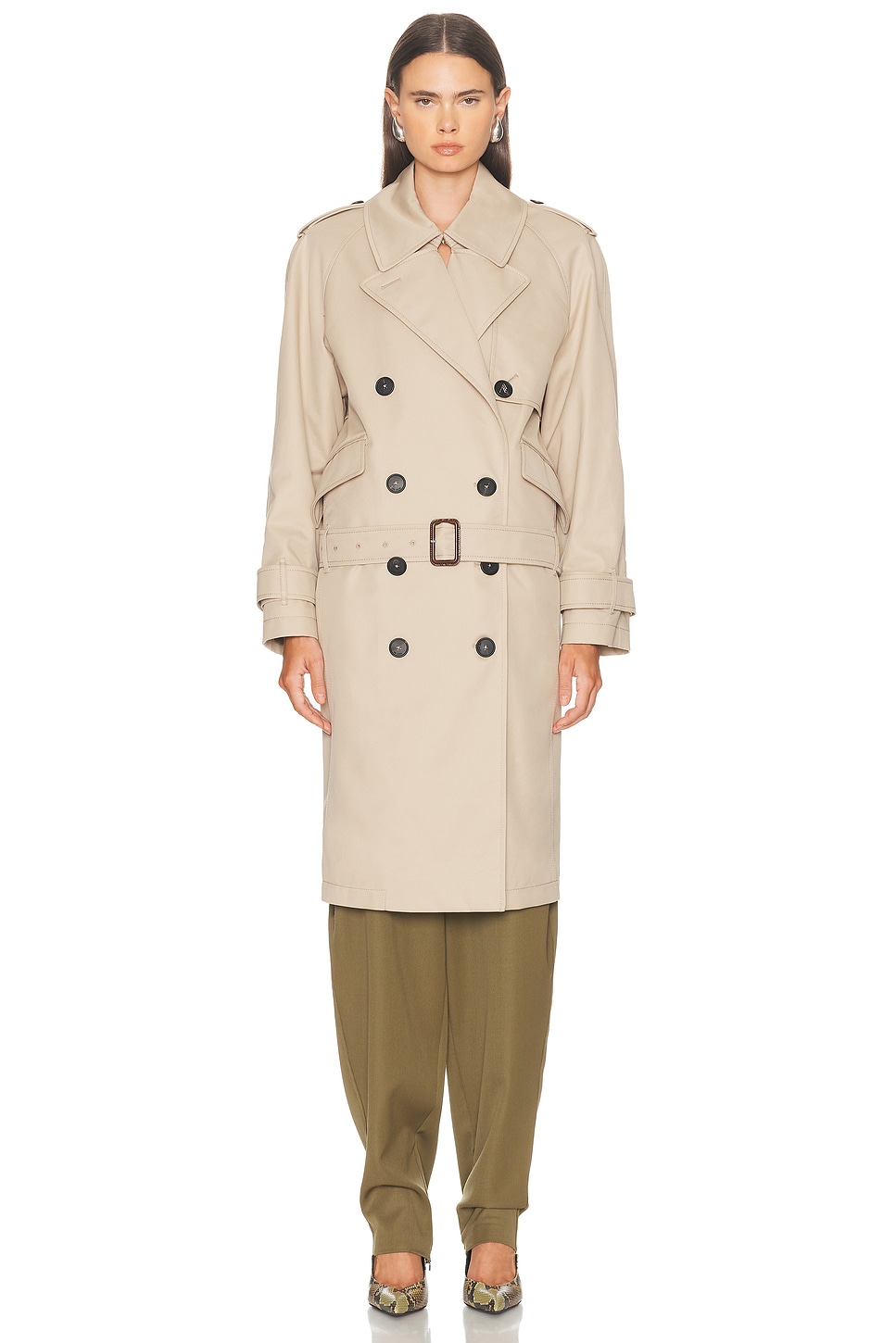 THE ATTICO Trench Coat in Beige - Beige. 38 also
