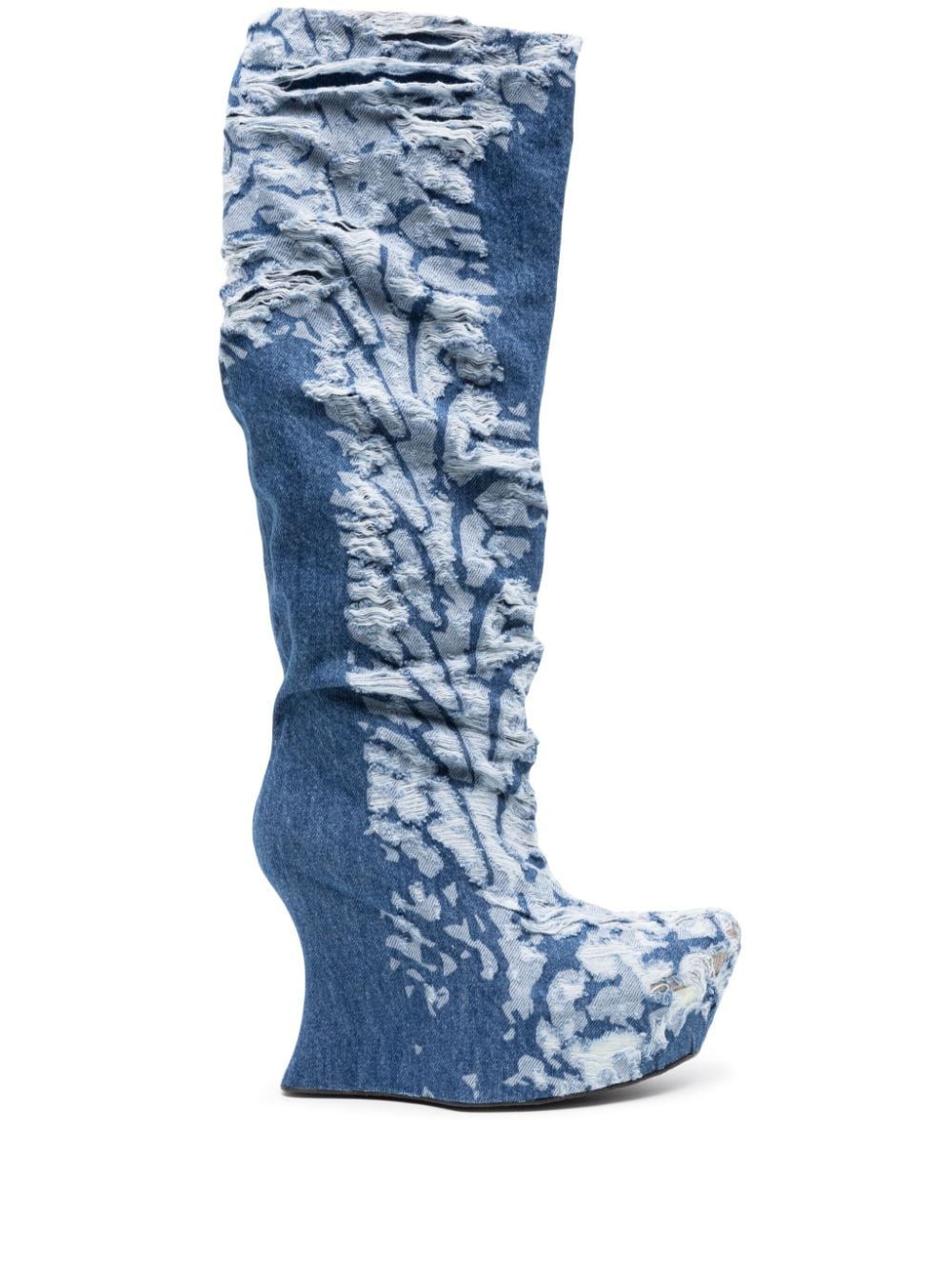 Masha Popova Women's Boots With A Worn-In Denim Effect