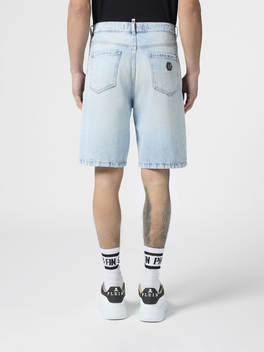 Shorts Men color Denim