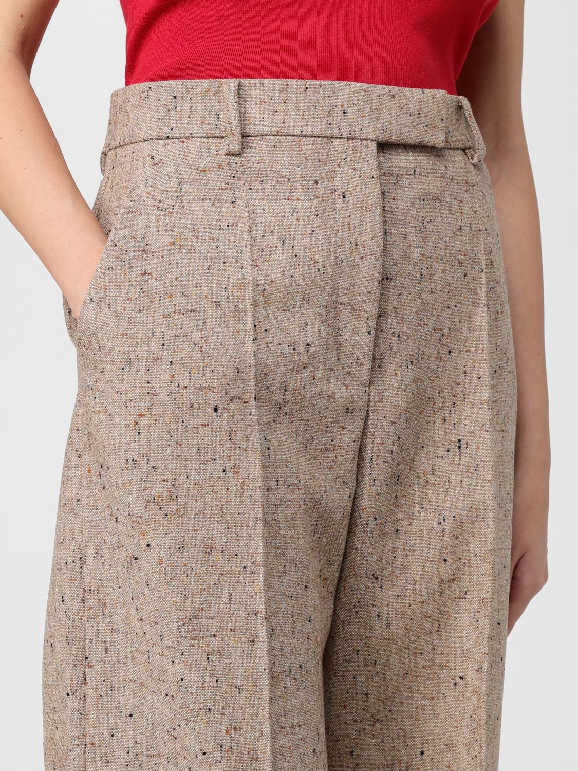 Pants Woman color Ivory