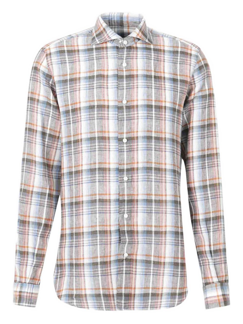 Vincenzo Di Ruggiero checked shirt - Orange