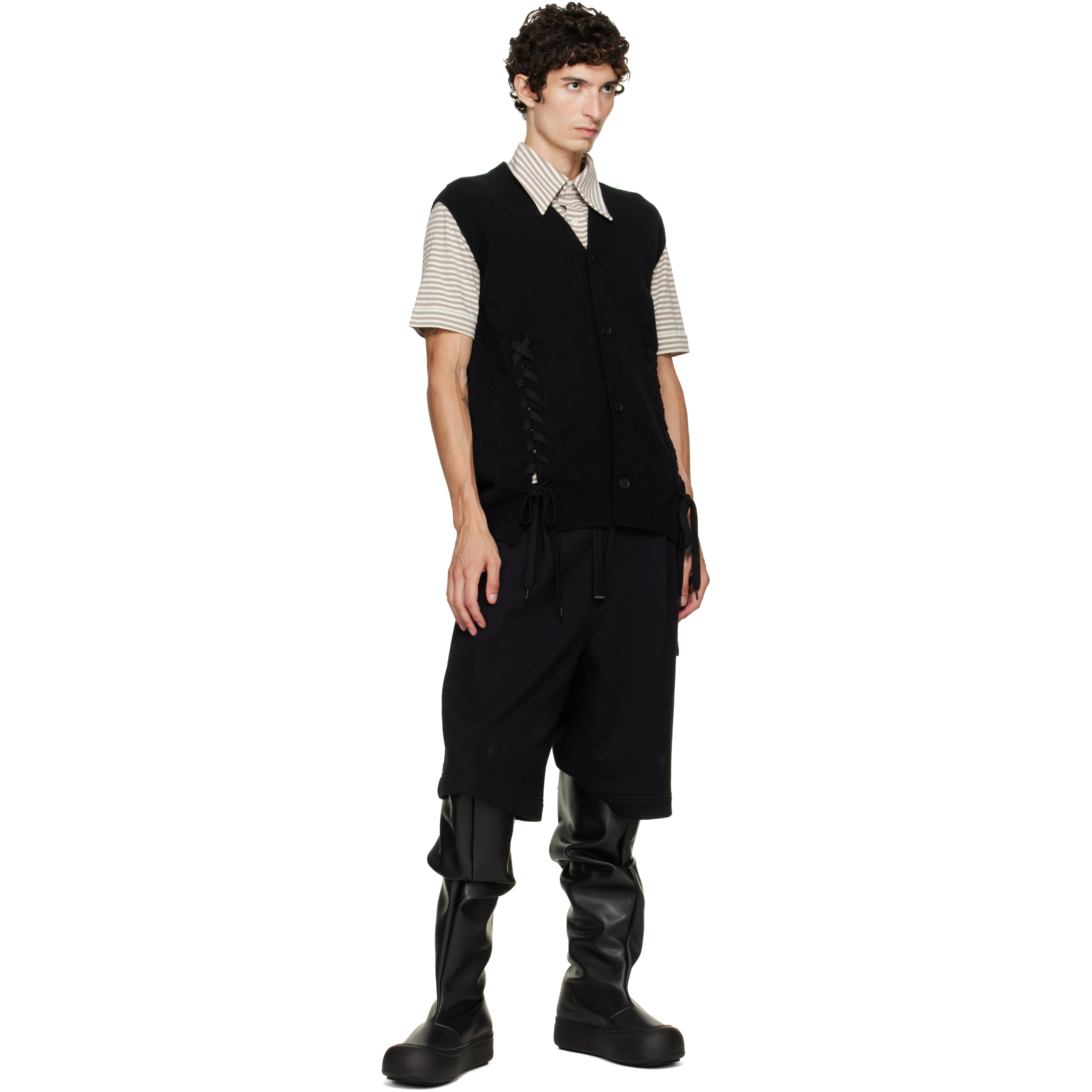 Black Fisherman Chelsea Boots