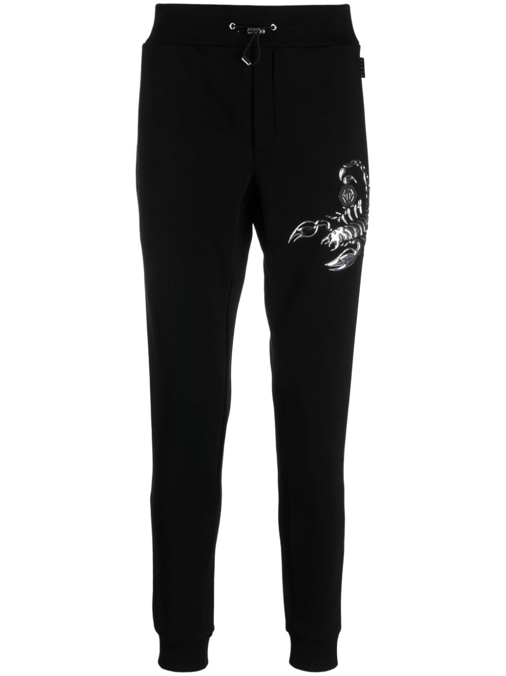 Scorpion appliqué-detail track pants - Black